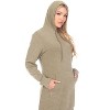 Women's Hoodie Sweatshirt Dress - White Mark - 2 of 3