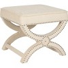 Mystic Ottoman with Silver Nail Heads  - Safavieh - 2 of 3