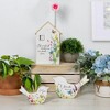 Pavilion Gift Company - Memories - 8.75" MDF House Plaque with Vase - Wall Sign Panels - 3 of 4