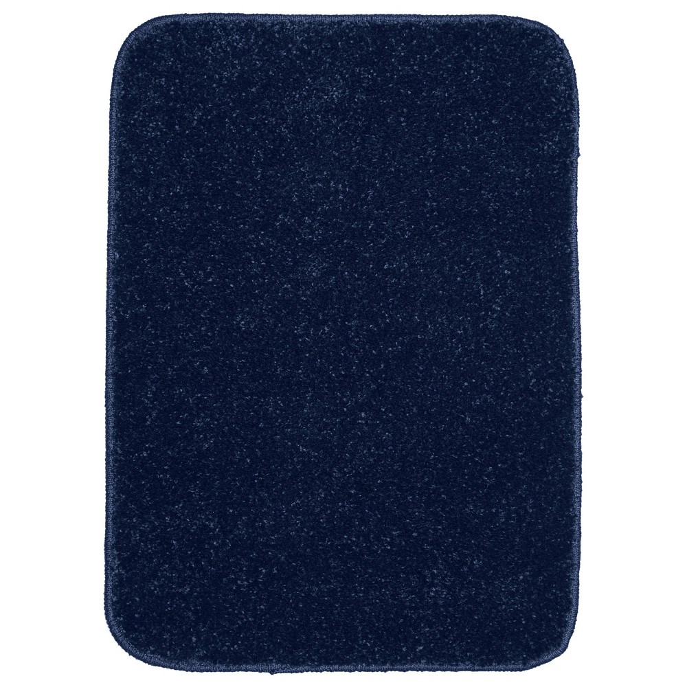 17inx24in Gramercy Washable Bath Rug Navy - Garland Rug