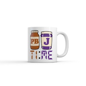 Crazy Dog PBnJ Time Mug Funny Sarcastic Peanut Butter and Jelly Graphic Novelty Coffee Cup-11oz - 1 of 4