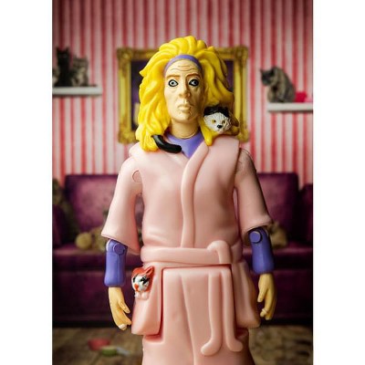 Crazy Cat Lady Vinyl Action Figure with 6 Cats