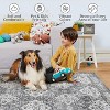 Machine Washable Vintage Area Rug, Non-Slip Low-Pile Foldable Carpet, Stain-Resistant Soft Floor Cover for Bedroom, Living Room, Kids - 4 of 4