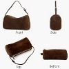 Premium Suede Leather Crossbody Purses for Women, Small Shoulder Bag with Adjustable Strap - 3 of 4