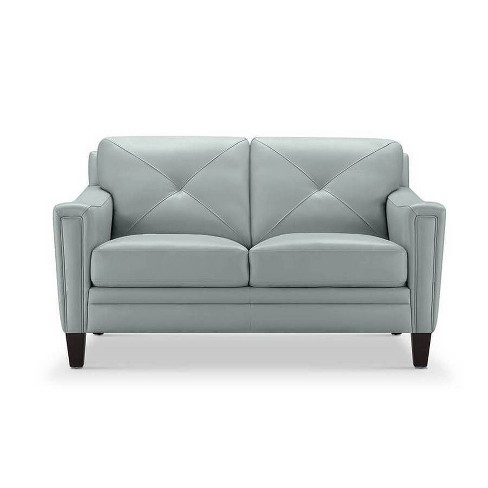 Duck egg 2025 blue leather sofa