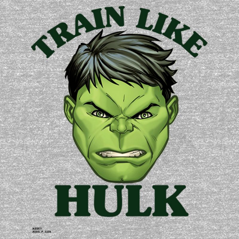 Men's Marvel Train Like Hulk Portrait T-Shirt, 2 of 6