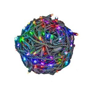 Novelty Lights 100 RGB + Warm White LED Color Changing Mini Light Green Wire - 1 of 4