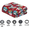 Elegant Comfort Super Soft Christmas Prints Blanket Home D¨¦cor, Warm Cozy Throws for Winter Bedding. - 2 of 4