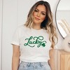 Simply Sage Market Women's Cursive Lucky Clover St. Patrick's Day  Short Sleeve Graphic Tee - 2 of 3
