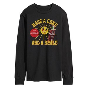 Men's - Coca-cola - Have A Coke And A Smile Long Sleeve Graphic T-Shirt - 1 of 3