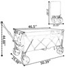RISOKEYS Heavy-Duty Foldable Utility Wagon with 7" All-Terrain Wheels & Brakes, 480lbs Capacity - Needed for Camping, Beach,Grocery - 3 of 4