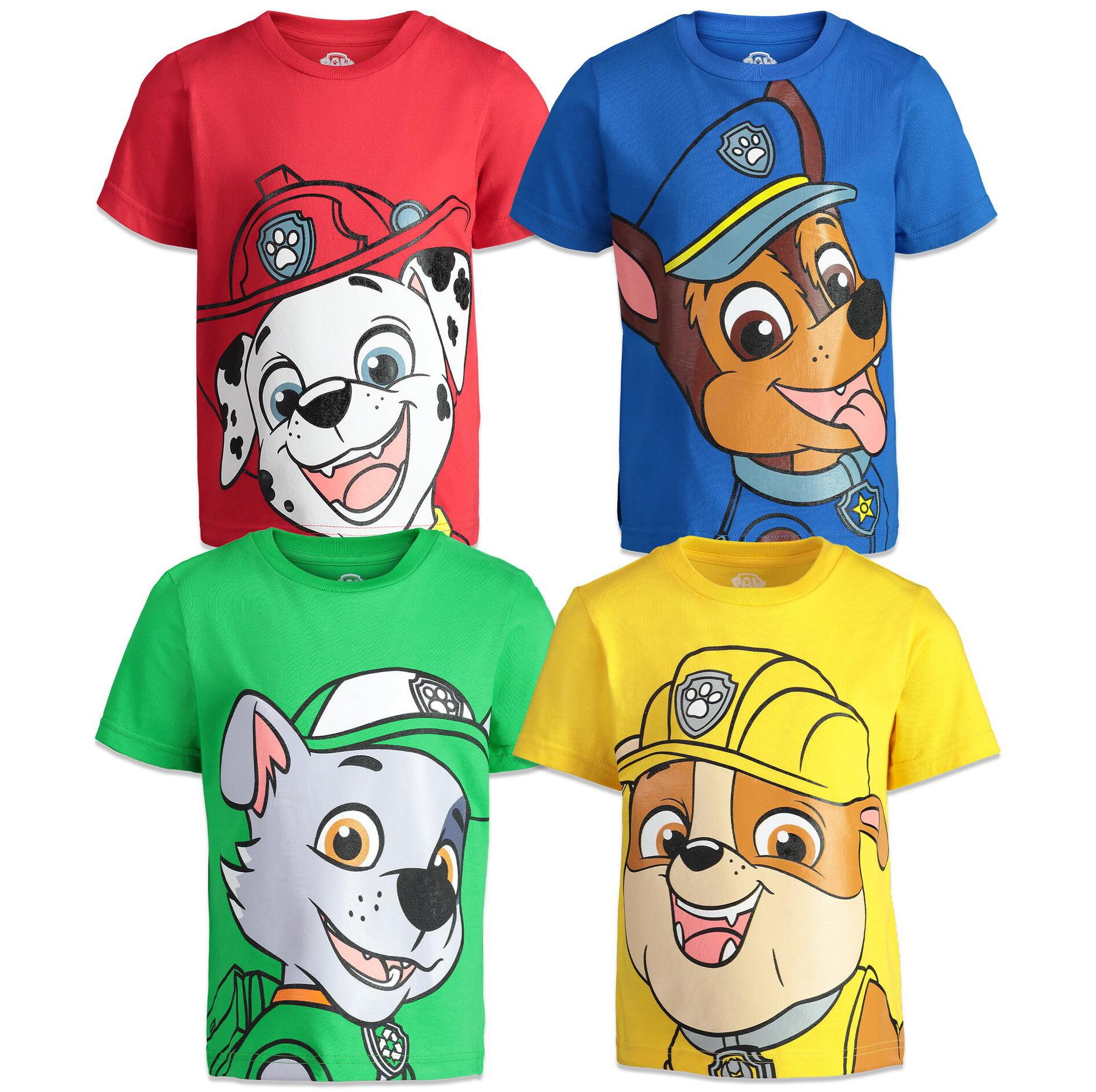Nickelodeon Paw Patrol 4 Pack T-Shirts Toddler