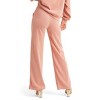 Women's WIDE LEG RIBBED PANTS - Yelete - 3 of 4