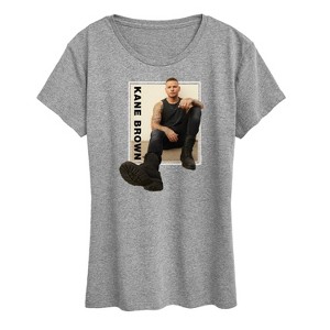 Women's - Kane Brown - Country Music Artist Portrait Short Sleeve Graphic T-Shirt - 1 of 4