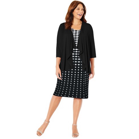 Catherines Women's Plus Size Classic Jacket Dress - image 1 of 4