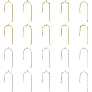 Asymmetric Chandelier Links - 20pcs Stainless Steel Connectors for Earring & Necklace Making - 1 of 4