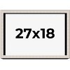 PosterPalooza | Minimalist Shadow Box Silver Picture Frame - UV Acrylic, Backing Board, Hanging Hardware - 2 of 4