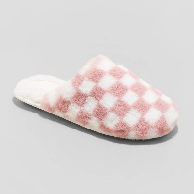 Image of Women's Emily Puff Scuff Slippers - Stars Above™ Blush Checker M