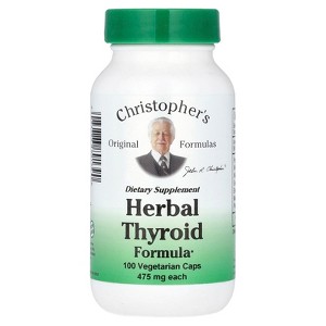 Christopher's Original Formulas Herbal Thyroid Formula, 100 Vegetarian Caps - 1 of 3