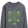 Men's - Star Wars - St. Patricks Day May Luck Be With You Long Sleeve Graphic T-Shirt - 2 of 4