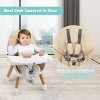 Infans 5-in-1 Baby High Chair Infant Wooden Convertible Chair w/5-Point Seat Belt Khaki - image 4 of 4