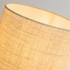ALOADECOR Natural Small Travertine Stone Base Bedside Table Lamp Modern Rectangular Nightstand Lamp with Beige Linen Shade for Bedroom(2-Pack) - 4 of 4