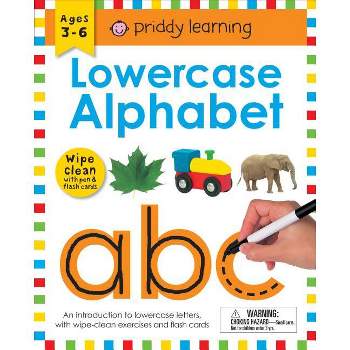 Wipe Clean Workbook: Lowercase Alphabet (Enclosed Spiral Binding) - (Wipe Clean Learning Books) by  Roger Priddy (Spiral Bound)