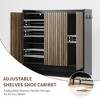 Large Shoe Cabinet with 3 Doors - 6-Tier Shoe Storage with Adjustable Shelves, Freestanding Shoes Rack Organizer for Hallway, Entryway, Living Room - 4 of 4