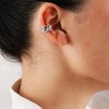 Sterling Silver Ear Cuffs for Women, Non Piercing Clip on Cartilage Cuffs, Adjustable Fake Conch Helix Earrings - 2 of 4