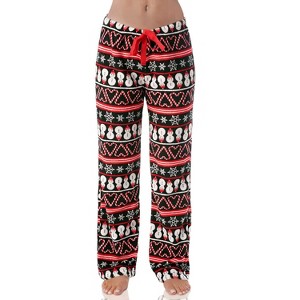 Just Love Womens  Print Plush Fleece Pajama Pants - 1 of 1