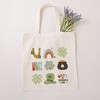 City Creek Prints St. Patty Icons Chart Canvas Tote Bag - 15x16 - Natural - 2 of 2