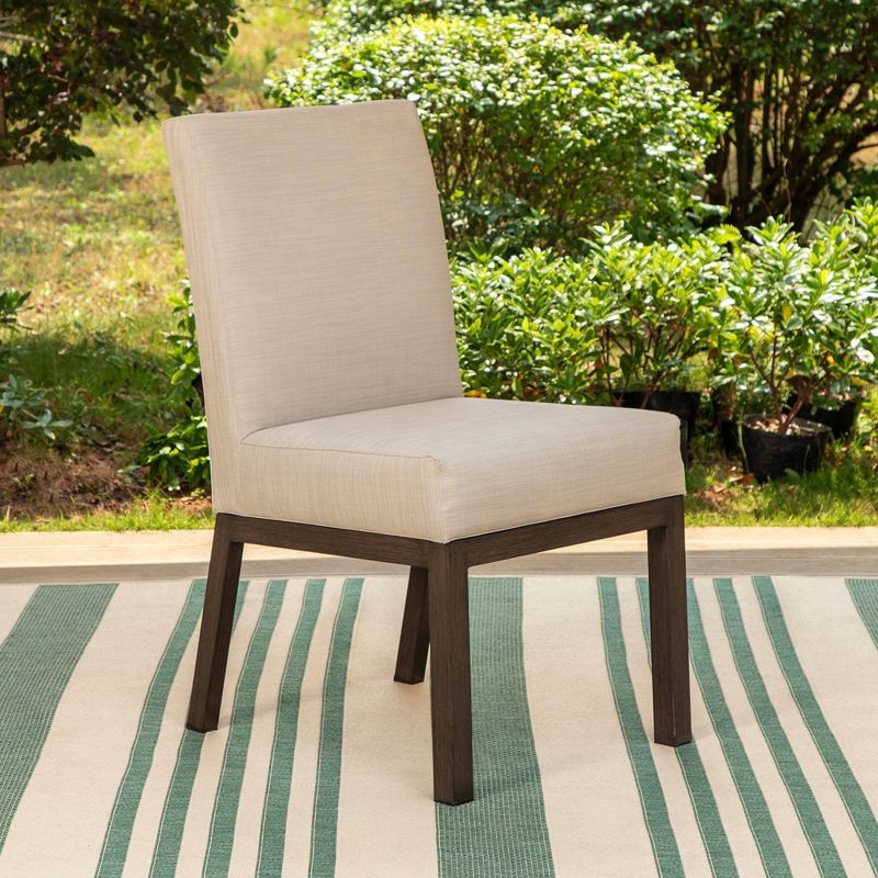 2pk Outdoor Dining Chairs with Metal Frame - Captiva Designs, 4 of 11