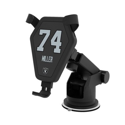 NFL Las Vegas Raiders Players Game Tactic 10-Watt Wireless Car Charger