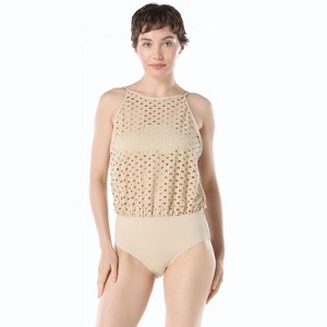 Carmen Marc Valvo High Neck One Piece - 1 of 2