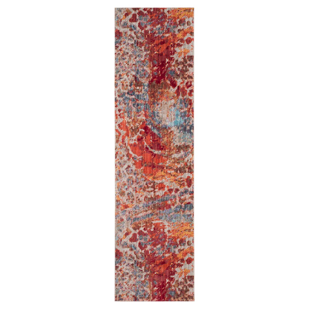 2'3inx8' Runner Lulu Red/Multi - Safavieh
