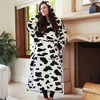 Women's Fleece Blanket Hoodied Oversized Sweatshirt, Warm Cozy Fuzzy Wearable Flannel Blanket Women, One Size Fits All - Catalonia - 2 of 4