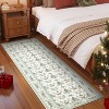 Christmas Area Rugs for Living Room Bedroom Xmas Tree Festival Winter Decorations Rugs Soft Foldable Accent Rug - 2 of 4