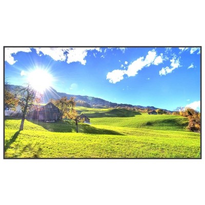 KUVASION True 1500 Nits 49 Inch 4K UHD HDR Full Shade Sun Readable Smart Outdoor TV with HDMI, USB, WIFI, 40W Sound Bar, Black