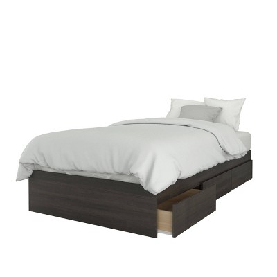 Mainstay Twin Storage Bed Target, Mainstays Mates Storage Bed With Bookcase Headboard Twin