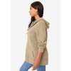 Roaman's Women's Plus Size Classic Length Waffle Zip Hoodie - image 4 of 4