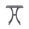 PAGED Stylish Outdoor Dining Table Resin Patio Table with Tempered Glass Tabletop for Patio, Lawn, Courtyard - 3 of 4