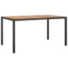 vidaXL Garden Dining Table Black 59.1x35.4x29.5 in Poly Rattan - 2 of 4