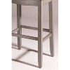 Fiddler Backless 30" NonSwivel Barstool Aged Gray: Coastal Charm, Wood Legs - Hillsdale Furniture - 4 of 4