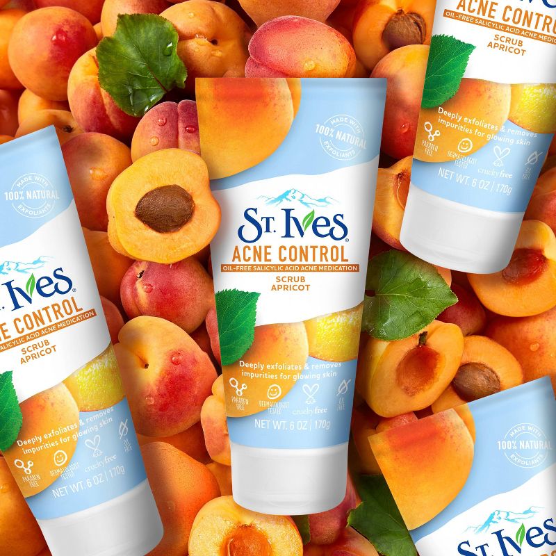 St. Ives Oil-Free Acne Control Apricot Face Scrub - 6oz, 6 of 16