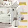 DOMETOUE Modular Sectional Sofa, Oversized Deep Seat U Shaped Couch Set for Living Room, 4-Seater Chenille Cloud Couches with 2 Movable Ottomans - 3 of 4