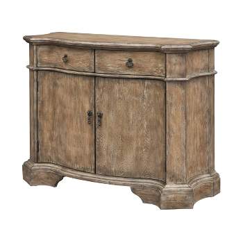 Belcher Antique Inspired 2 Door 2 Drawer Storage Buffet Cabinet Weathered Brown - Treasure Trove
