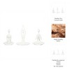 Sagebrook Home Set of 3 Women Yoga Figurines - 10" Yoga Ladies - Polyresin Decorative Yoga Sculpture for Home, Office, Spa - 4 of 4