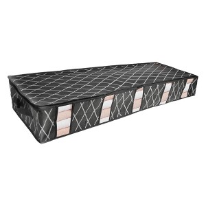 Unique Bargains Collapsible Closet Containers Organizers 38.19"x12.99"x5.91" Black - 1 of 4