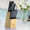 Gibson Home Dorain 14 Piece Stainless Steel Cutlery Set in Black with Wood Block - 3 of 4