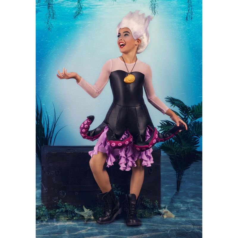 HalloweenCostumes.com Disney Little Mermaid Tween Girl's Ursula Costume., 5 of 11